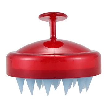 

1 Pcs Spa Slimming Massage Brush Silicone Head Body Shampoo Scalp Massage Brush Comb Hair Washing Comb Shower Bath Brush Props