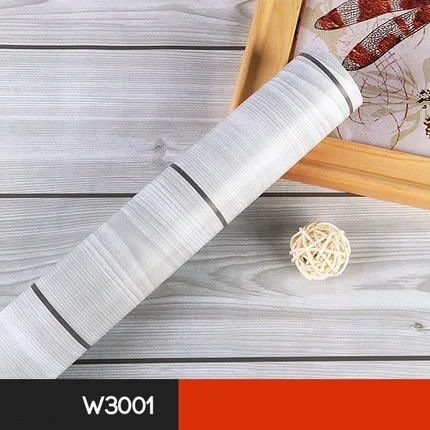 W3001 ПВХ водонепроницаемая самоклеящаяся настенная бумага для мебели DIY домашний декор для кухни шкафы подкладка на полку виниловый древесный Контакт Бумаги - Цвет: W3001