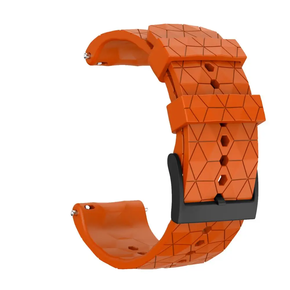 Для Suunto 9/Suunto 9 Baro медь/Sunnto Spartan резиновый ремешок для часов силиконовый ремешок Замена для Sunnto 9/Suunto 9 Baro запястье - Цвет ремешка: Orange