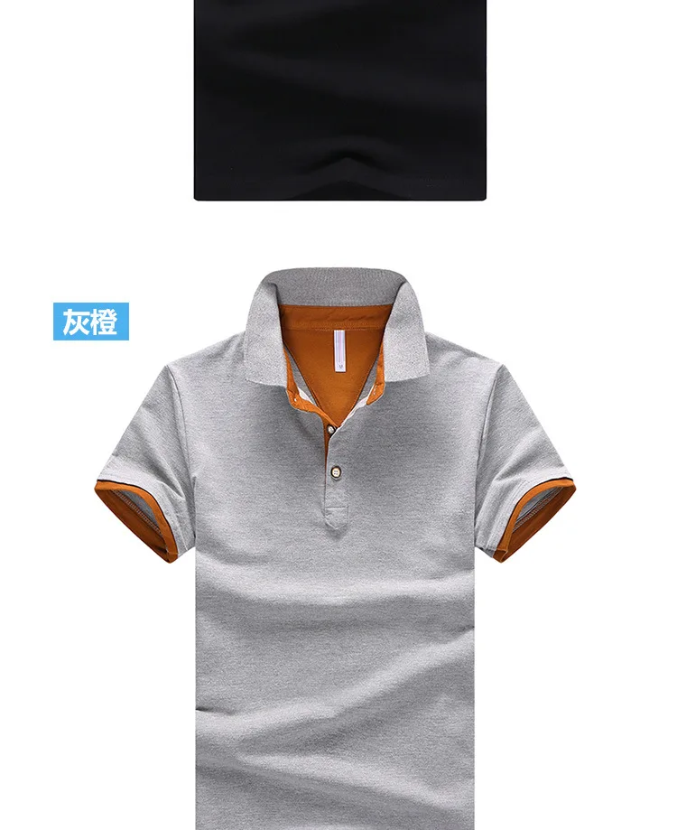 Прямая от производителя, летняя новая стильная мужская рубашка поло с коротким рукавом, однотонная приталенная мужская одежда в Корейском стиле, футболка с отворотом