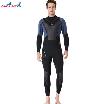

DIVE&SAIL Full-body Men 3mm Wetsuit Warm Surfing Swimming Diving Suit Swimsuit UPF50 Sun Protection Prevent Fishing Puncture