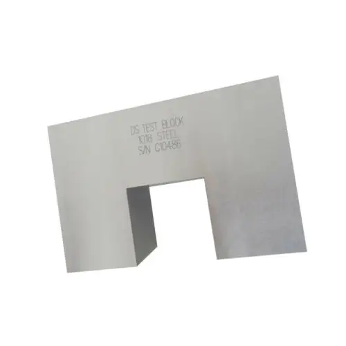 Ray-Check AWS-DS Sensitivity Distance Calibration Block carbon steel test UT block