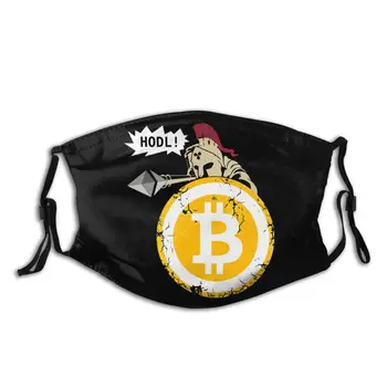 

Bitcoin HODL Your Cryptos Unisex Reusable Face Mask Anti Haze Dust Protection Cover Respirator Muffle Mask with Filters