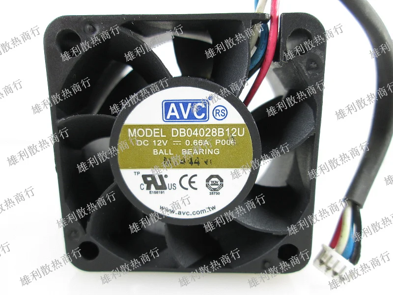 Новый DB04028B12U 12 В 0.66A 4 см 4028 провода ШИМ двигатель защиты Вентилятор