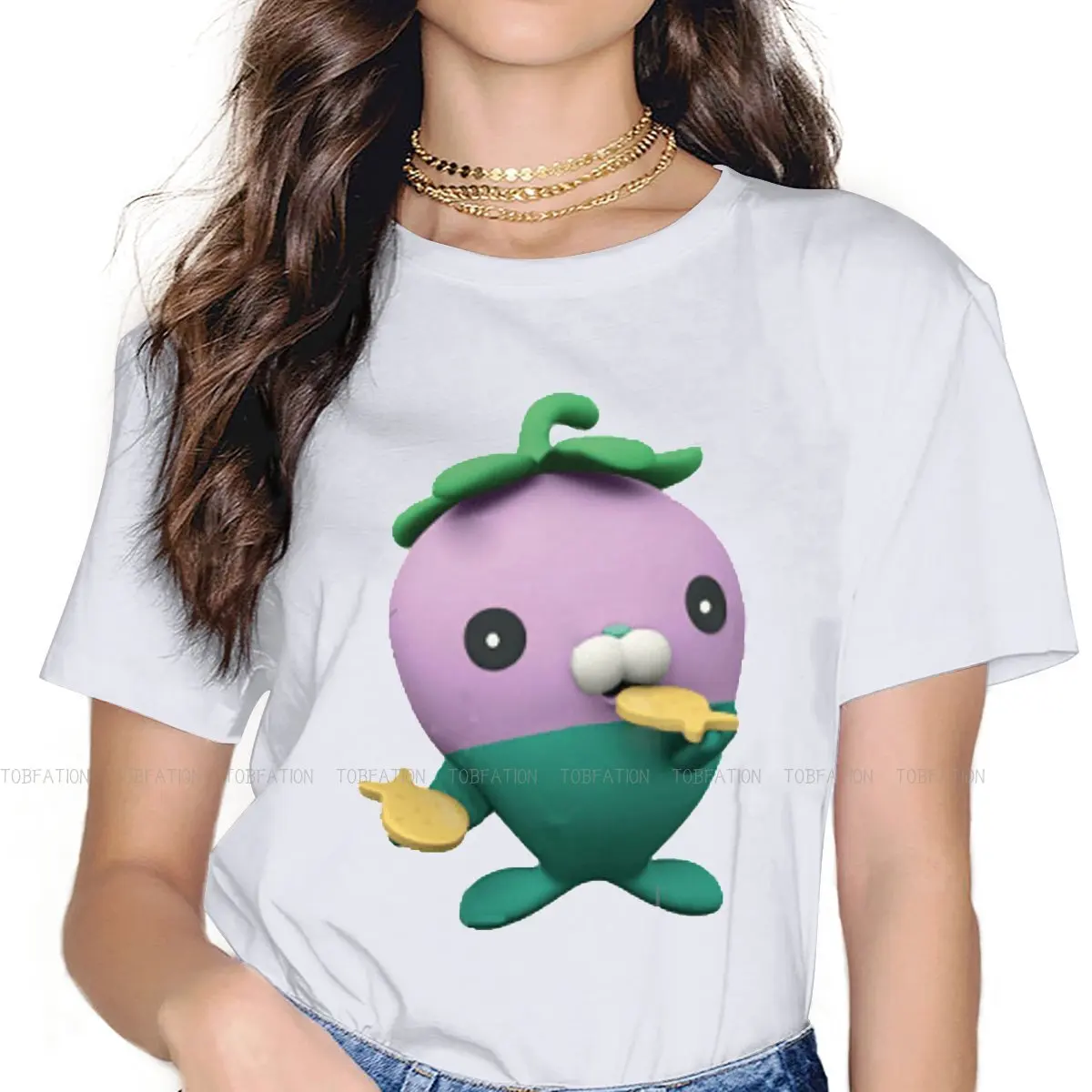 Look Tshirt For Girls The Octonauts Barnacles Cartoon Tops Harajuku Maglietta Femminile Basic Summer Oversize