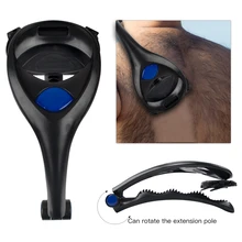 Мужская бритва для волос на спине, триммер с длинной ручкой, регулируемая растягивающаяся Бритва для тела, бритва для удаления волос на спине, бритва для волос на ногах, два лезвия