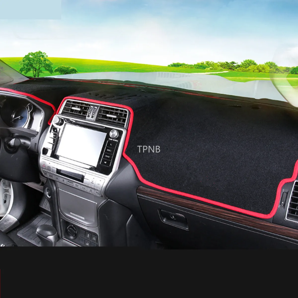 Приборной панели автомобиля, коврики Крышка для Toyota Land Cruiser Prado 150 2010 2011 2012 2013 аксессуары
