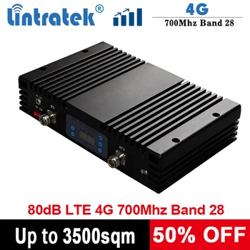 

Lintratek 4G 700Mhz Repeater 80dB Booster 1W Signal Repeater LTE Band 28 Amplifier AGC MGC High Gain 30dBm Signal Booster Cover