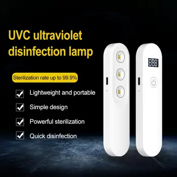 

2W UVC Lamp Sterilizer Light Foldable Sterilization Ultraviolet Led Light For Disinfect Bacterial Kill lampada uv germicida