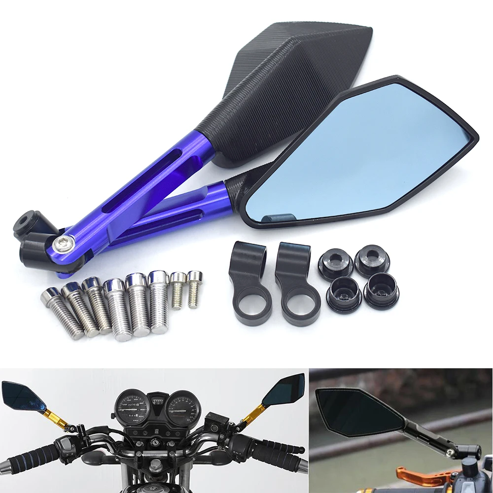 Universal Motorcycle 8mm 10mm CNC Aluminum Rearview Mirror FOR Suzuki GSF1250 GSR600 GSR750 GSX650F GSXR1000 GSXR600 | Автомобили и
