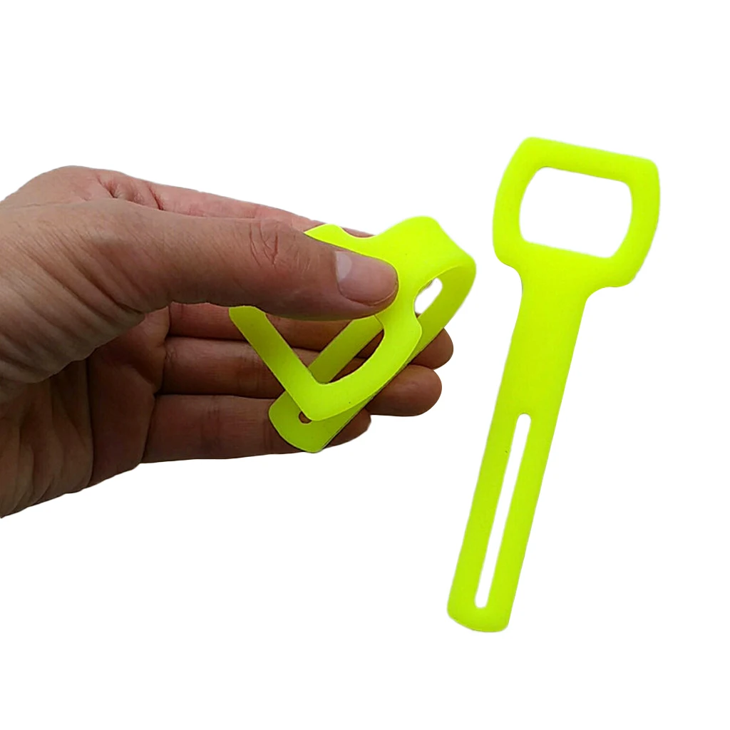 2 Pcs High Quality Silicone Rubber 2nd Stage Regulator Octopus Holder Straps for Scuba Diving and Snorkeling