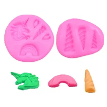 Единорог силиконовая форма для выпечки торт шоколадное украшение форма для выпечки, сделай сам формы