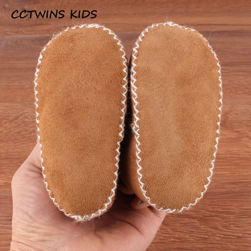 CCTWINS/детская обувь; коллекция года; Сезон Зима; модная обувь без застежки для малышей; брендовые ботинки из овечьей шерсти для маленьких девочек; теплые зимние ботинки для детей; SNB057