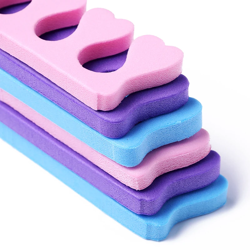 A Pair Professional Soft Foams Cotton Finger Toe Separators Nail Manicuring Foots Sponge Soft Gel UV Tools Manicure Pedicure nail art tools toe separators toe spreader finger toe separator