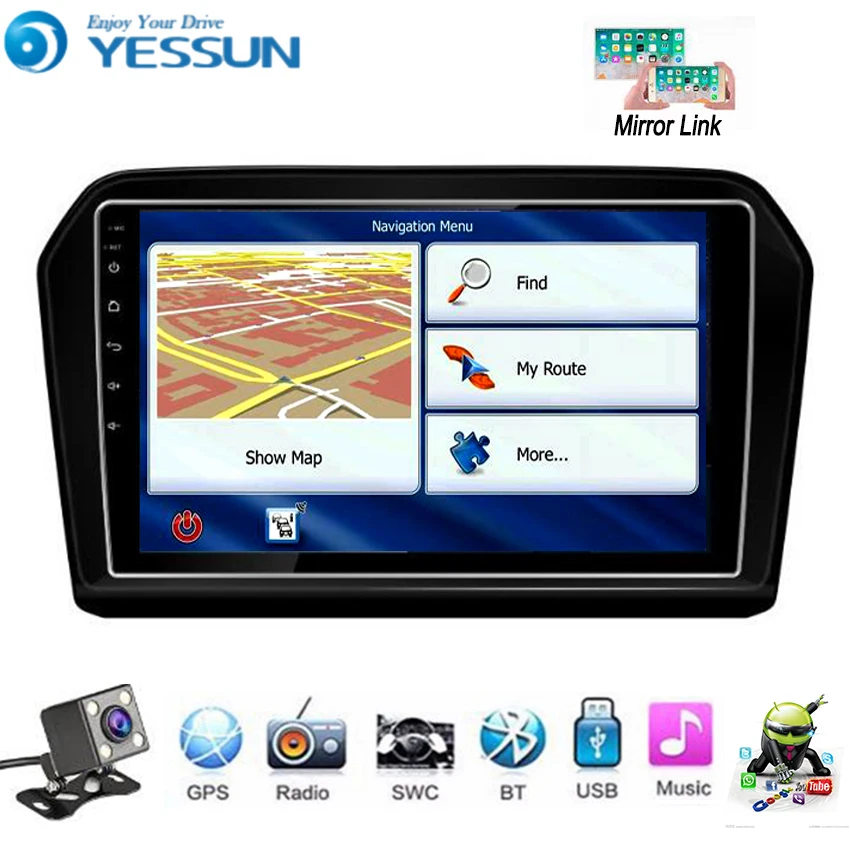 YESSUN для Volkswagen Jetta 2013 ~ 2018 автомобильный Android мультимедийный плеер автомобильное