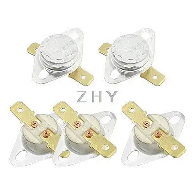 

5 Pieces 16mm Dia Ceramic Thermostat NC Temperature Switch KSD301 145C