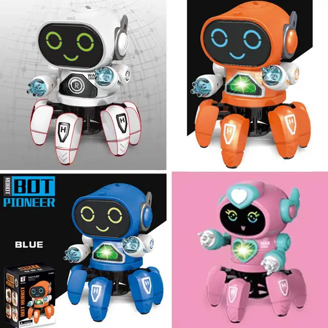 Electric Six-claw Robot Baby Toy Dancing Walking Robot For Boys Girls Over 6 Years Old Artificial Intelligence Robot With Music 4