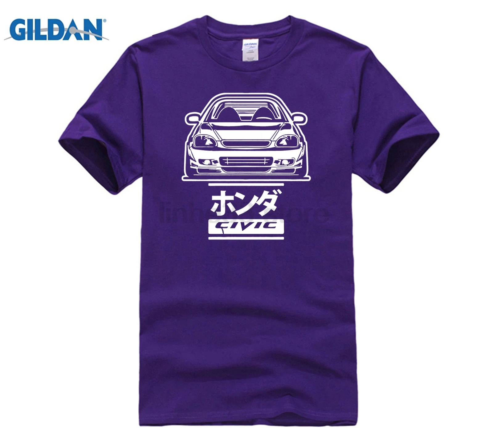 Летняя Новинка HONDA CIVIC 6GEN футболка мужская с коротким рукавом TYPE-R 6RD CAR B16 B18 JDM футболка - Цвет: purple