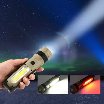 

USB Rechargeable Waterproof Work Inspection Lamps Multifunctional LED Flashlight Lantern Flashlight Waterproof Spot Lamp