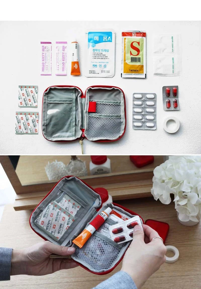 Beibaobao Портативная сумка для хранения аптечка первой помощи сумка для лекарств уличная таблетка Несессер для выживания наборы пакет аксессуары для путешествий
