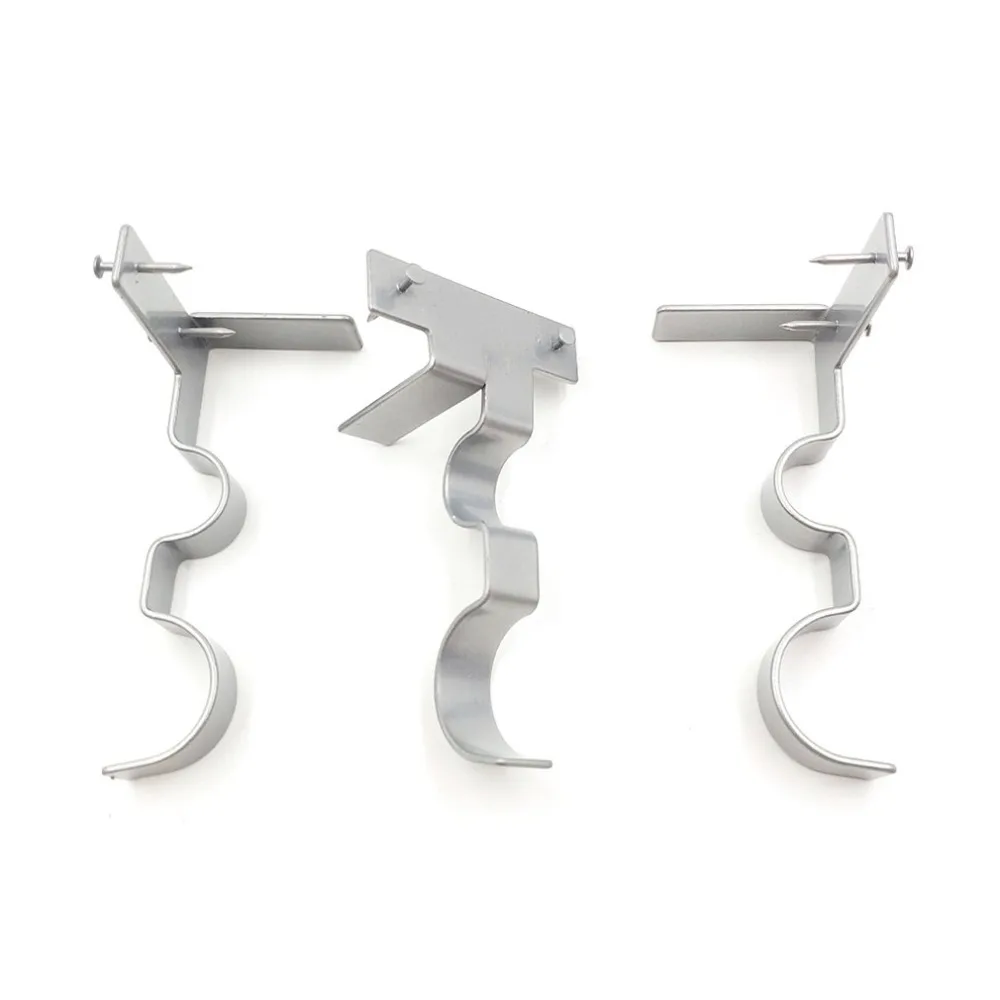 2019 Double Center Support Curtain Rod Bracket Double Curtain