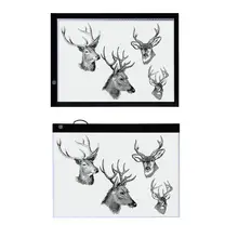 Графический планшет A3 A4 A5 светодиодный планшет для рисования тонкий художественный Трафаретный Рисунок световая панель-бокс копировальный стол коврик трехуровневый дропшиппинг