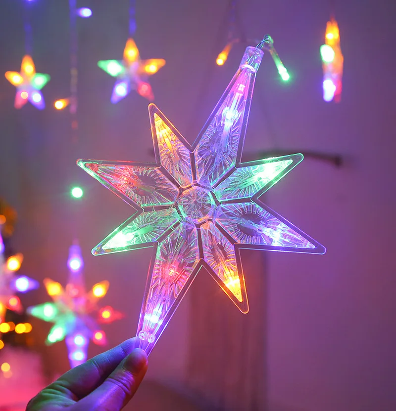 2-5M-LED-North-Star-Curtain-Light-220V-EU-Christmas-Garland-String-Fairy-Lights-Outdoor-For (3)
