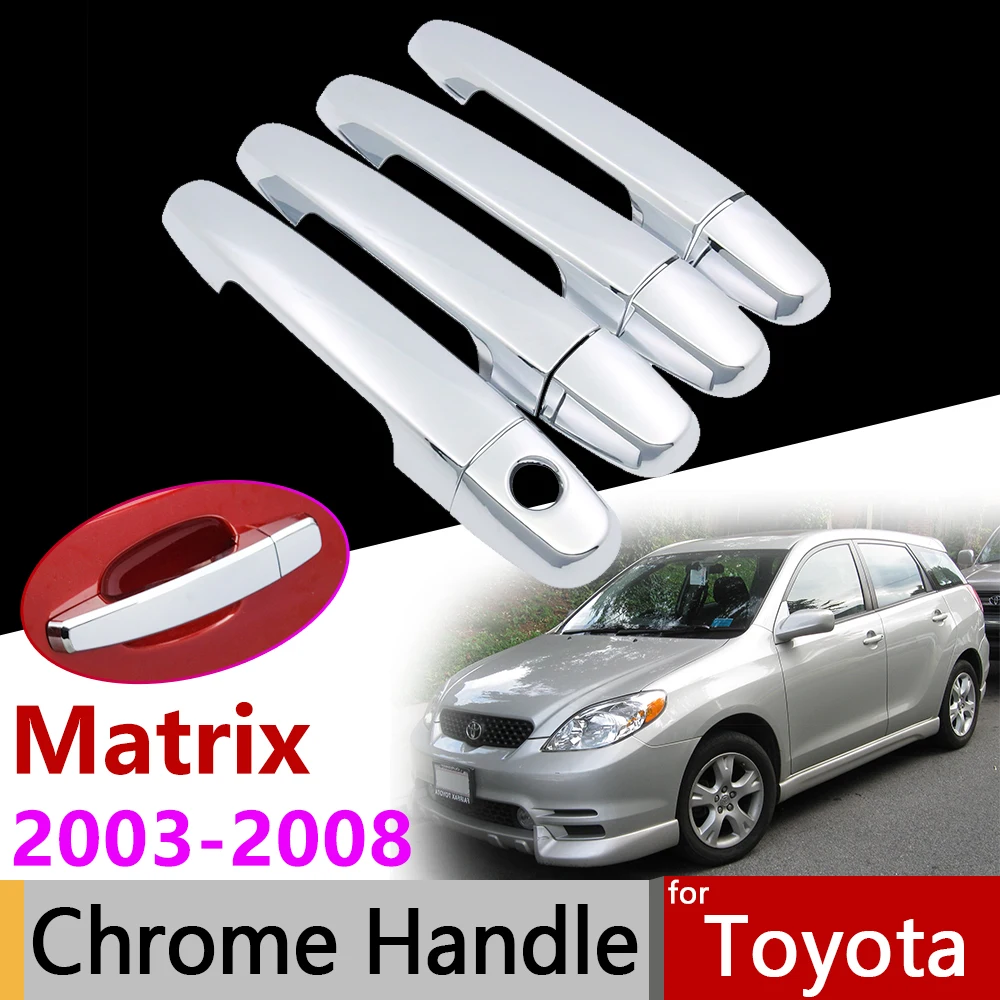 Автомобильные аксессуары Дверная Хромированная ручка чехол для Toyota Matrix E130 2003 ~ 2008