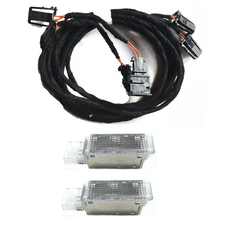 Car-interior-Rear-Footwell-Light-foot-Lamp-Cable-wiring-harness-For-Passat-B6-CC-Golf-6