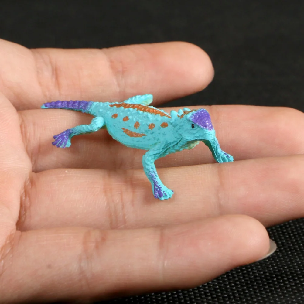 12pcs Lizards Reptile Simulation plastic forest wild animal model toys ornaments Lifelike figurine home decor Gift For Kids