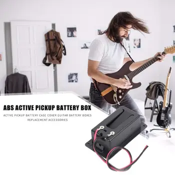 

ABS Black Active Pickup Battery Cases Violin Guitar Electric Battery Boxes Musical Stringed Instruments Accessories