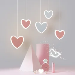 Lampe LED suspendue en forme de papillon et de fleur, design moderne, luminaire décoratif d'intérieur, idéal pour une chambre d'enfant ou une salle à manger 