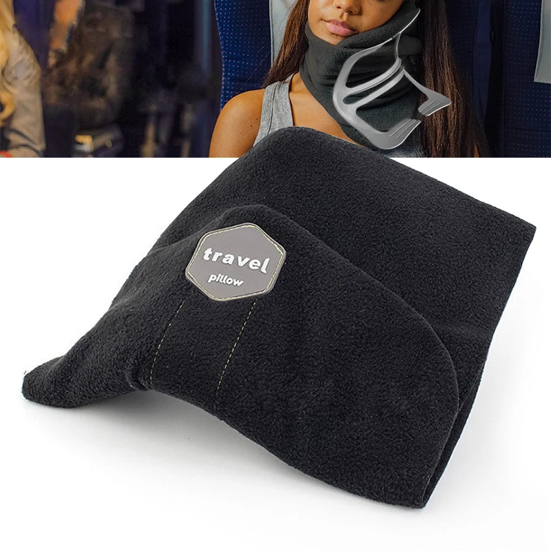 Подушка для шеи и шарфа, переносная подушка для путешествий, удобные офисные подушки для самолета, не надувные домашние массажные подушки для головы и сна