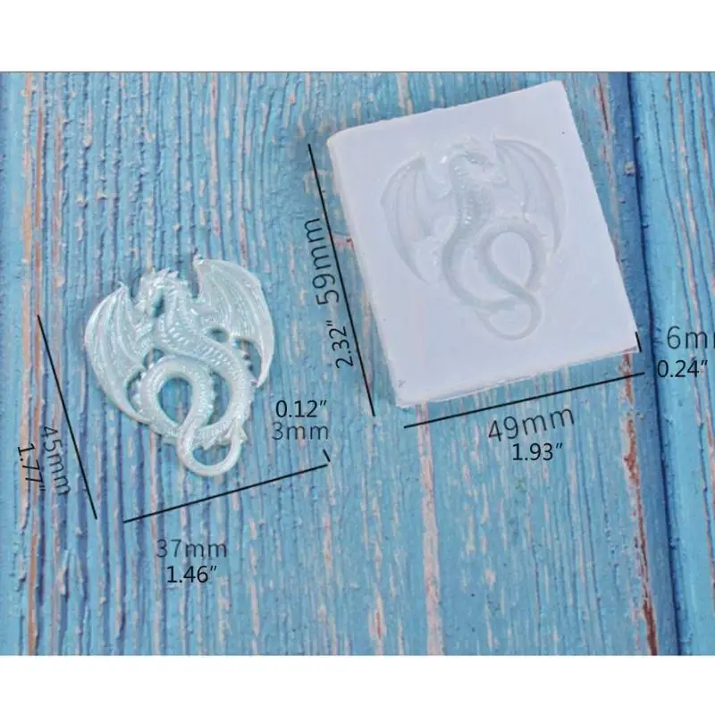 DIY 3D животное летающий дракон силиконовые помадки формы Конфета из смолы шоколадные формы