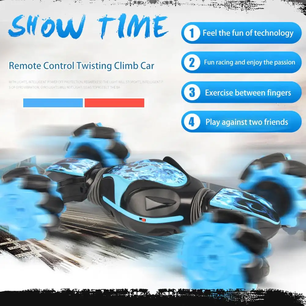 

2.4G RC Cars Body Twisting 360 Degrees Rotation Drift Remote Control Stunt Car Toys Four-wheel Drive Trucks Toy Gift For Kids