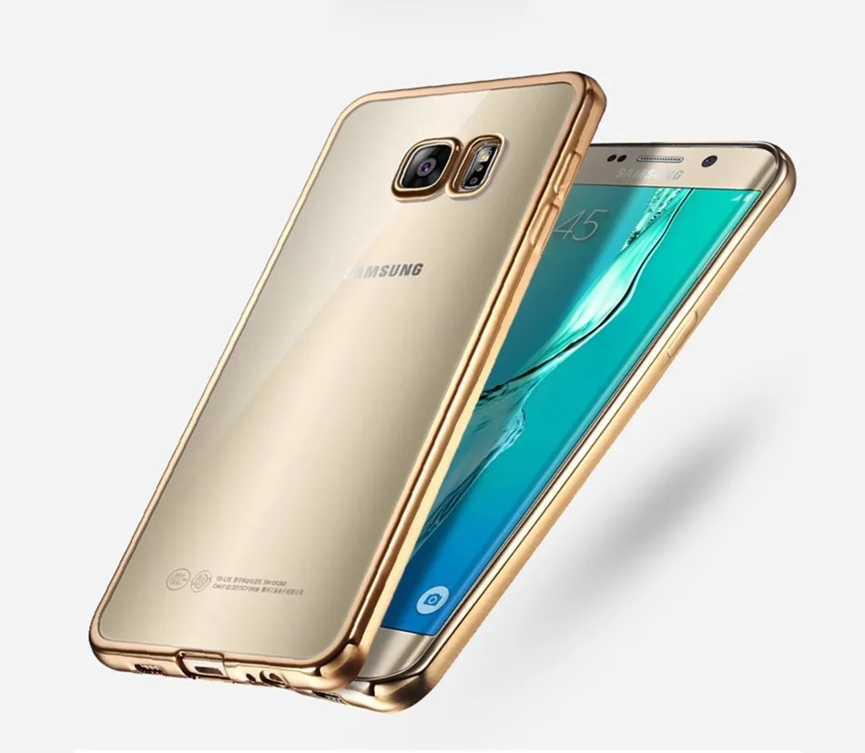 Роскошный позолоченный дизайн ТПУ чехол для samsung Galaxy S5 S6 S6edge S6 sdge Plus S7 S7 Edge чехол для телефона s