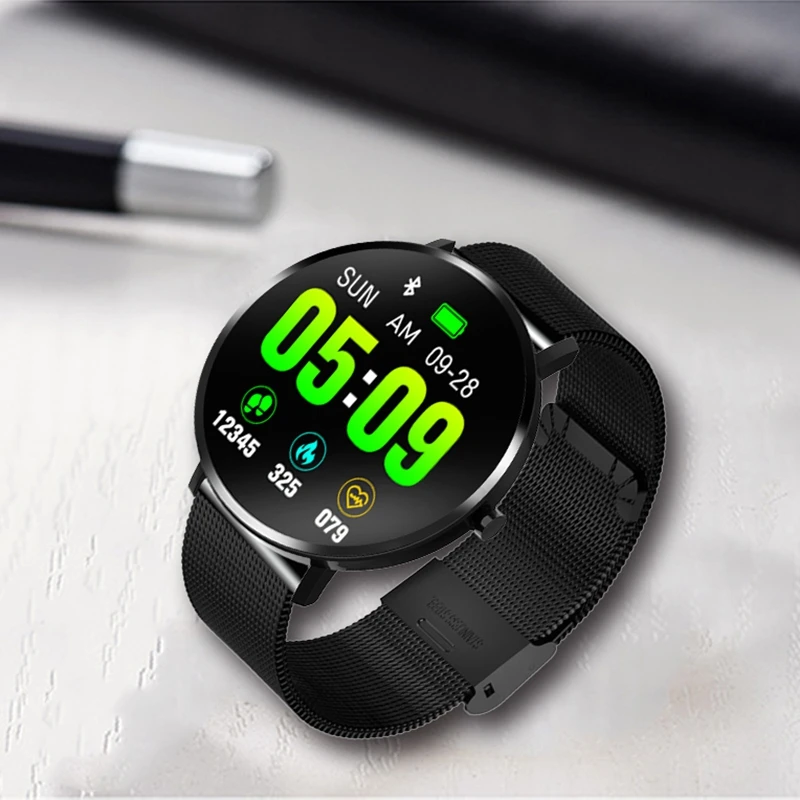

Smart Watch Full Screen Press Motion Tracker Heart Rate Blood Pressure Monitor Smart Wristband Sport Smart Bracelet