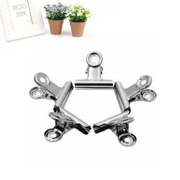 

Bulldog Clips Mini 10pcs Stainless Steel Paper Metal Clip Wall Clips Silver Clamp Supplies Magnetic Clips