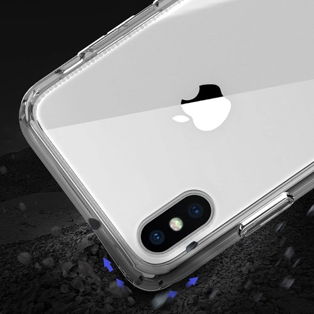 Прозрачный чехол для телефона iPhone 6 6S 7 8 X Xs Max силиконовый мягкий накладка