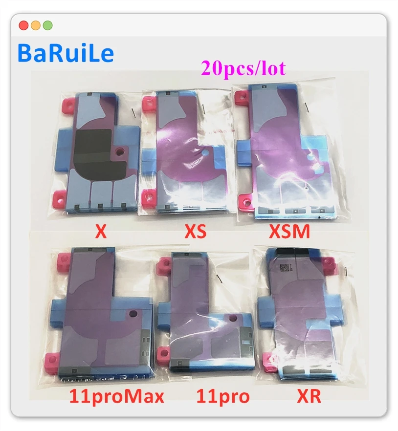 20 шт. антистатические клейкие ленты для iPhone X /XS MAX /XR / 11 pro Max 11|Шлейфы мобильных