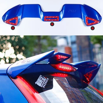 

For Honda Fit Jazz 2014 2015 2016 2017 2018 2019 ABS Plastic Unpainted Primer Color Rear Trunk Roof Wing Lip Spoiler Car Styling