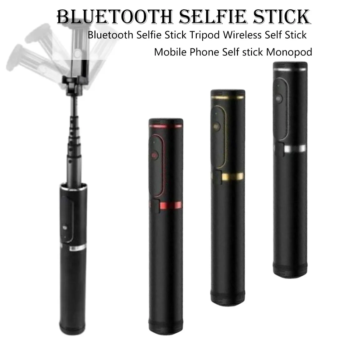 

Bluetooth Selfie Stick Tripod Wireless Mobile Phone Self stick Monopod For iPhone X Huawei Samsung phone universal selfie