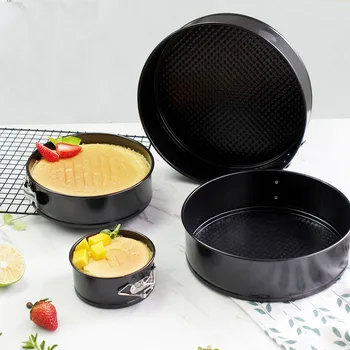 

4/7/9 Inch Set Of 3 Non Stick Spring Form Round Cake Baking Bake Tin Tray Pan Bakeware