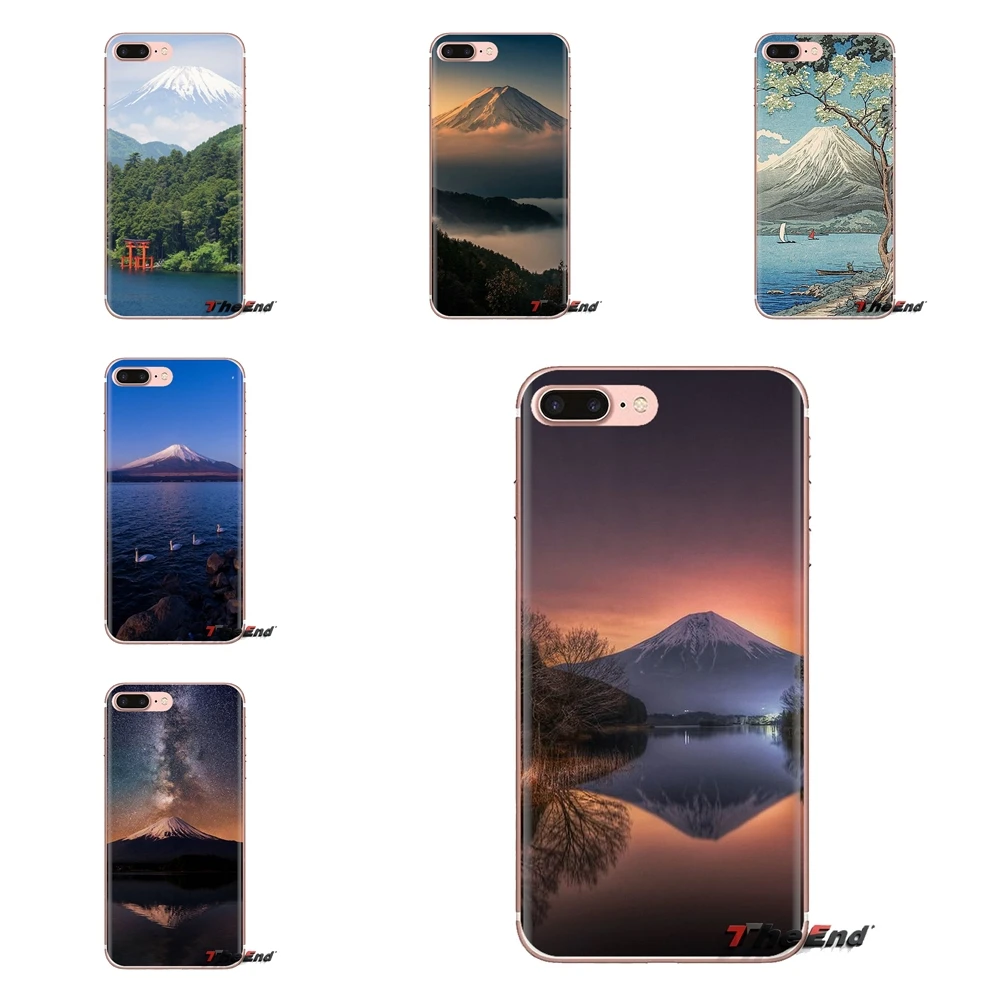 Для sony Xperia Z Z1 Z2 Z3 Z5 compact M2 M4 M5 C4 E3 T3 XA huawei mate 7 8 Y3II розовый Mt. Fuji Fujisan в любви Япония