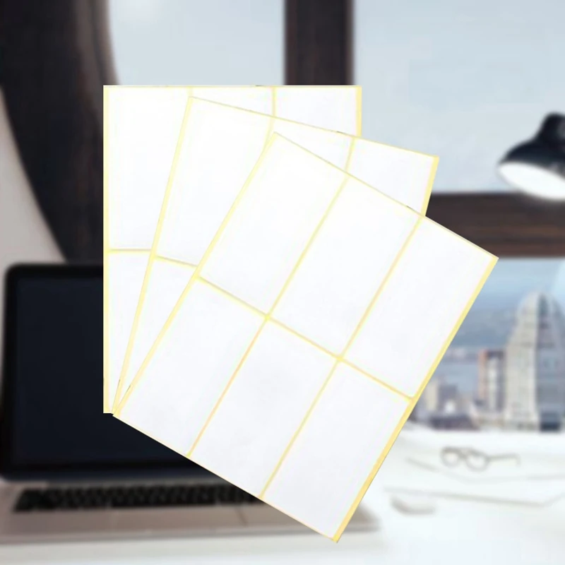 15pcs New White Colour Square Design Student Lab Label / Library Category Sticker White Label Writer Sticker Blank Sticker Label