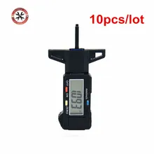 10 шт./лот, цифровой измеритель глубины, штангенциркуль, измеритель глубины протектора, ЖК-дисплей, датчик протектора для автомобильных шин