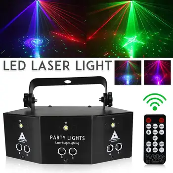 

500W LED Laser Strobe LED Disco Light Laser DMX512 Smart Control Stage Effect Projector Lights For DJ Birthday KTV Parties
