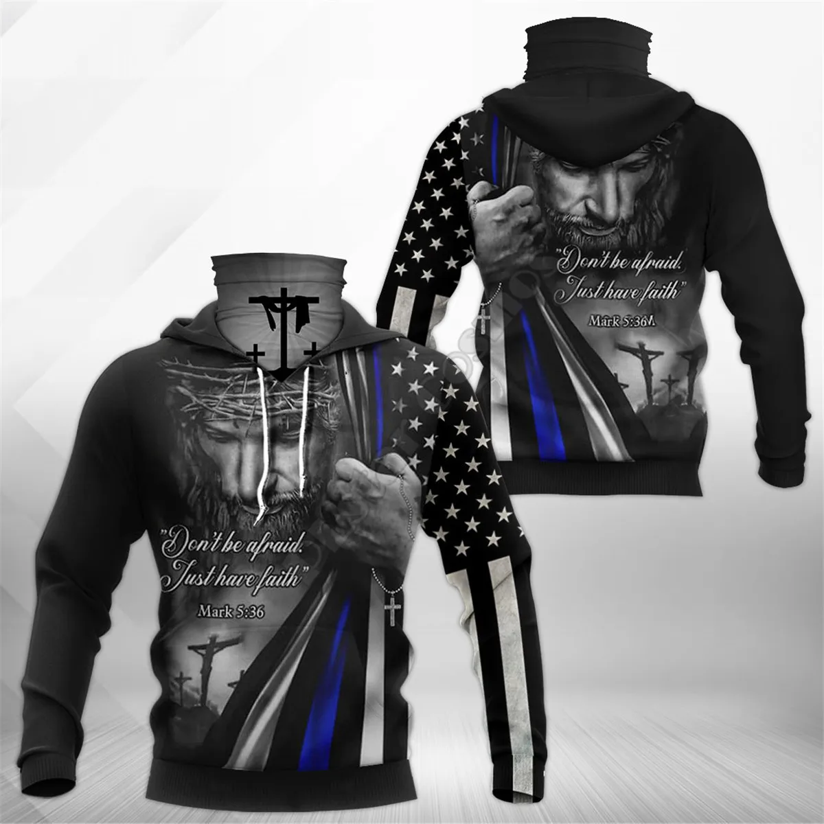 

Jesus 3D Printed Hoodies Fashion Sweatshirt Women Men Casual Pullover Hoodie Mask Warm Cosplay Costumes 05