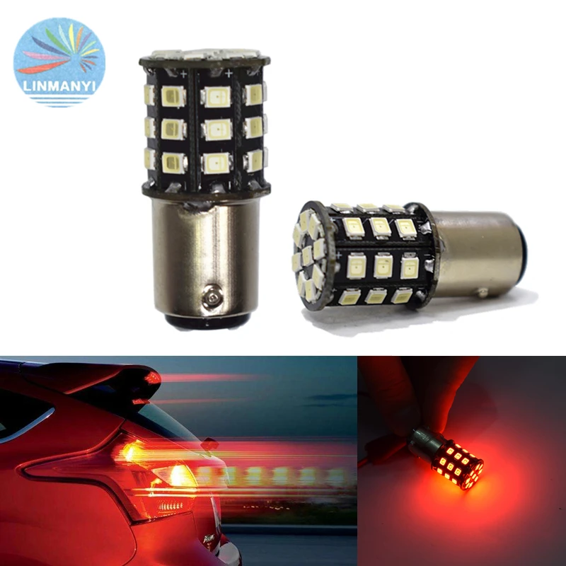 

2 шт., Автомобильные светодиодные лампы, 1157, 1157, 33SMD