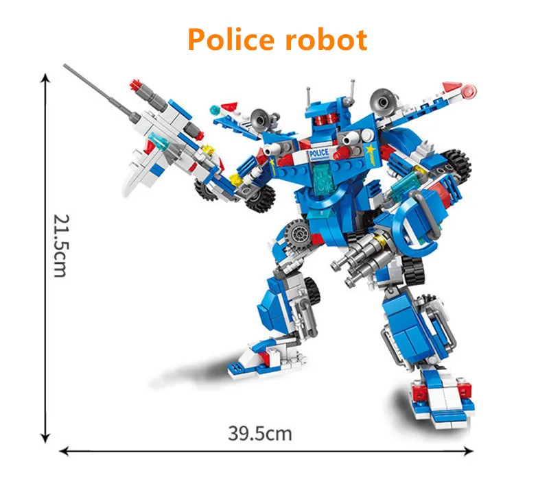 City Police SWAT ROBOT Toy Truck Car LegoINGLs Building Blocks Sets Technic Playmobil DIY Bricks Educational Toys for Children